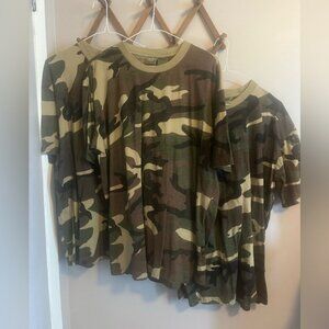 Parklands Canada camo t shirts outdoors hunting military mens large 3 shirts